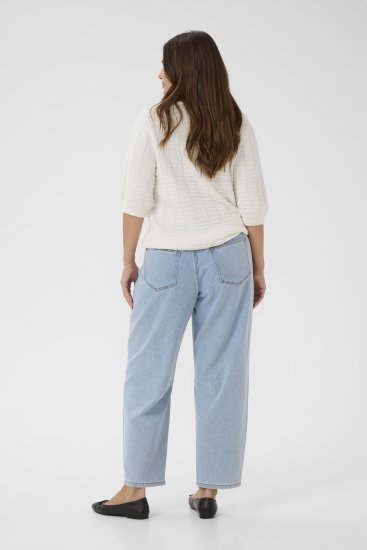 Kaffe Curve Lotia Pullover Chalk - Swetry dzianinowe - 