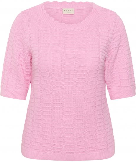 Kaffe Curve Lotia Pullover Pink Frosting - Swetry dzianinowe - 