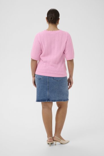 Kaffe Curve Lotia Pullover Pink Frosting - Swetry dzianinowe - 