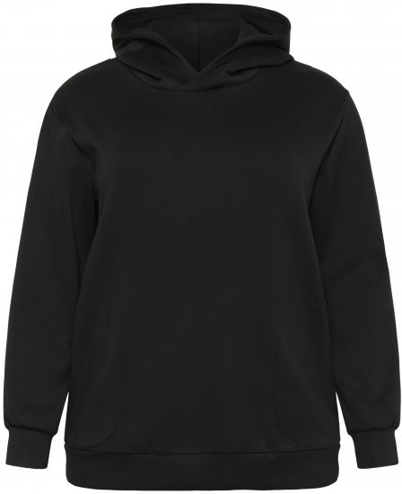 Kaffe Curve Annita Sweatshirt Black - Bluzy z kapturem - 