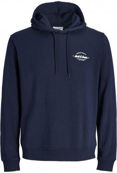 Jack & Jones Brandon Hoodie Blue - Bluzy & bluzy z kapturem - Bluzy & Bluzy z kapturem 2XL-12XL