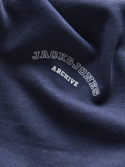 Jack & Jones College Logo Hoodie Navy - Bluzy & bluzy z kapturem - Bluzy & Bluzy z kapturem 2XL-12XL