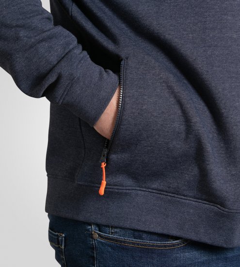 D555 Mansfield Hoodie with Zipper Navy - Bluzy & bluzy z kapturem - Bluzy & Bluzy z kapturem 2XL-12XL