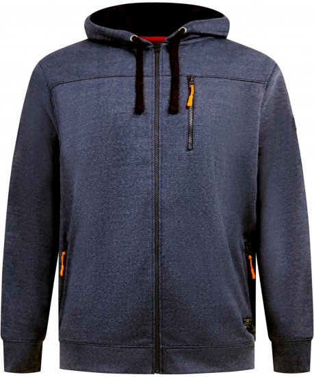 D555 Mansfield Hoodie with Zipper Navy - Bluzy & bluzy z kapturem - Bluzy & Bluzy z kapturem 2XL-12XL