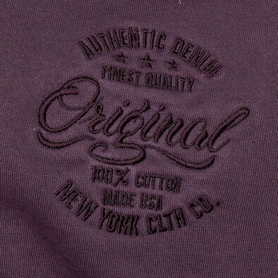 Kam Jeans 7082 Garment DYE with Zipper Hoodie Purple - Bluzy & bluzy z kapturem - Bluzy & Bluzy z kapturem 2XL-12XL