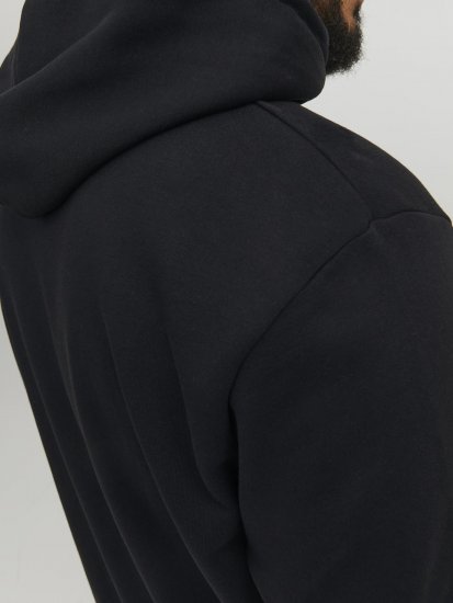 Jack & Jones Hunt Hoodie Black - Bluzy & bluzy z kapturem - Bluzy & Bluzy z kapturem 2XL-12XL