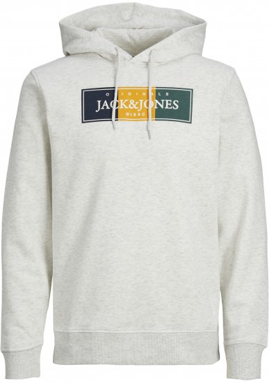 Jack & Jones Codyy Hoodie White - Bluzy & bluzy z kapturem - Bluzy & Bluzy z kapturem 2XL-12XL