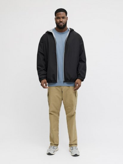 Jack & Jones Jake Light Jacket Black - Kurtki Męskie Duże Rozmiary - Kurtki Duże rozmiary 2XL-8XL