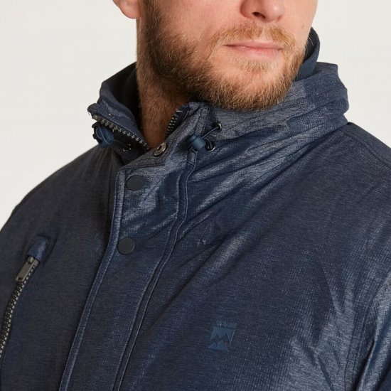 North Latitude 23134 Padded Jacket Waterproof 3K Navy - Kurtki Męskie Duże Rozmiary - Kurtki Duże rozmiary 2XL-8XL