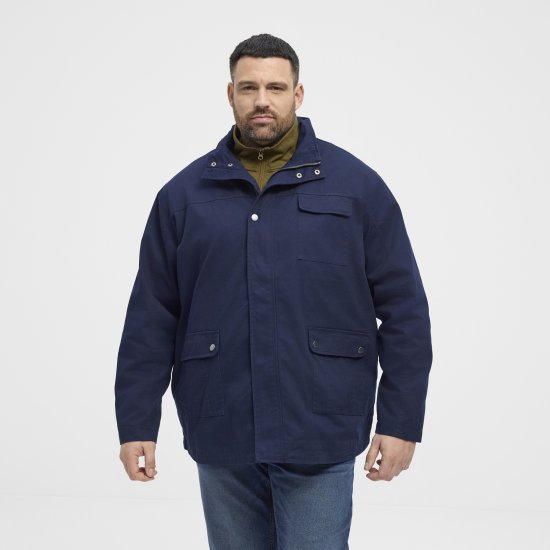 North Latitude 51103 Field Jacket Navy - Kurtki Męskie Duże Rozmiary - Kurtki Duże rozmiary 2XL-8XL