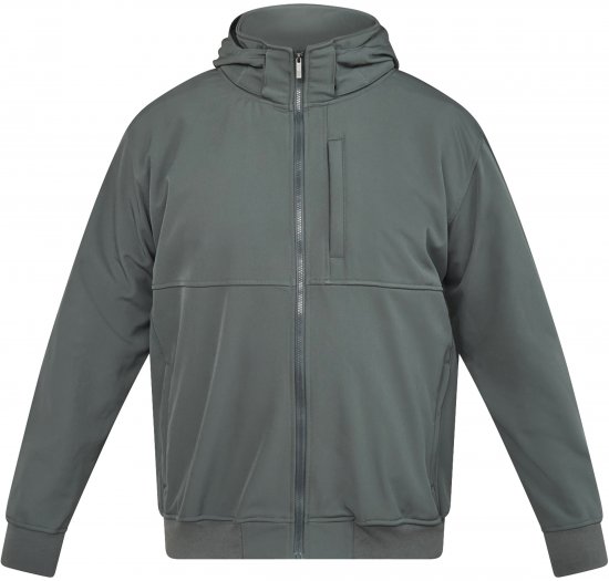 North Latitude 61301 Kurtka Softshell z Odpinaną Kapturą Ciemnozielony - Kurtki Męskie Duże Rozmiary - Kurtki Duże rozmiary 2XL-8XL