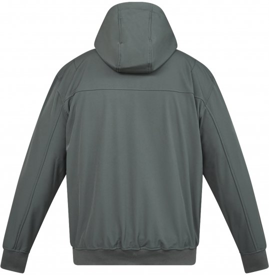 North Latitude 61301 Kurtka Softshell z Odpinaną Kapturą Ciemnozielony - Kurtki Męskie Duże Rozmiary - Kurtki Duże rozmiary 2XL-8XL