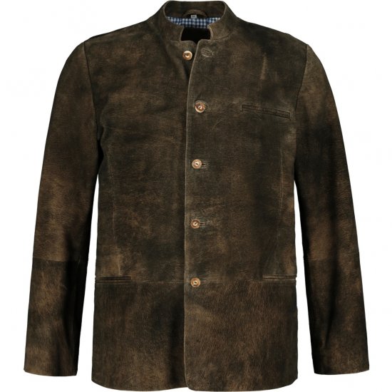 JP1880 Jacket Goat Suede Traditional Mahogany Brown - Trachten & Oktoberfest - Stroje Oktoberfest w dużych rozmiarach (Trachten)
