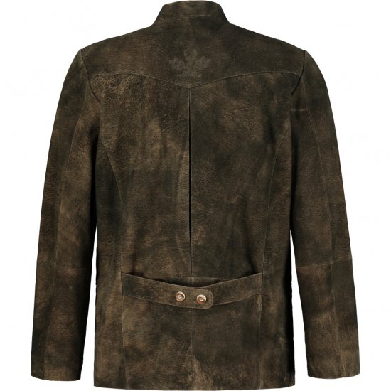 JP1880 Jacket Goat Suede Traditional Mahogany Brown - Trachten & Oktoberfest - Stroje Oktoberfest w dużych rozmiarach (Trachten)
