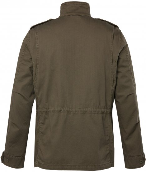JP1880 Field Jacket with Badges Vintage Look TALL Moss Green - TALL kurtki - 