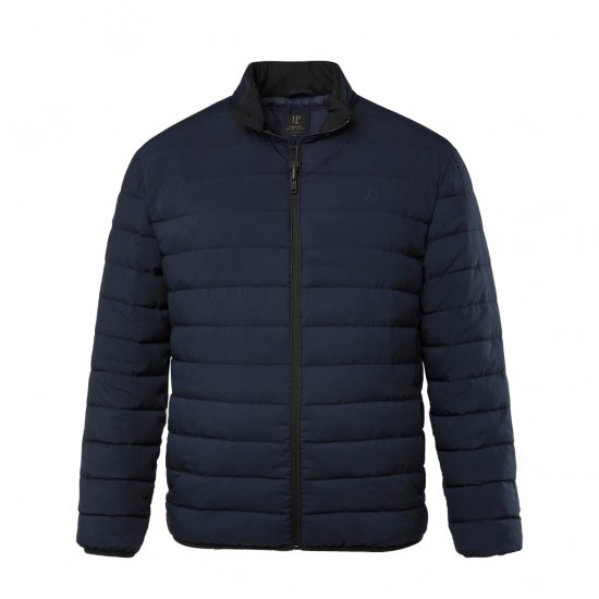 JP1880 Jacket Quilted Stand-up Collar Navy - Kurtki Męskie Duże Rozmiary - Kurtki Duże rozmiary 2XL-8XL