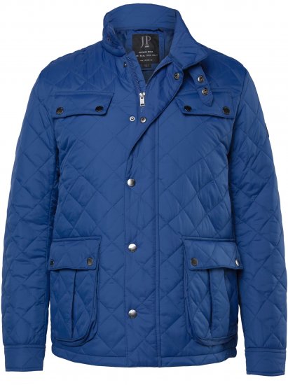 JP1880 Quilted with Multiple Pockets Jacket Dark Blue - Kurtki Męskie Duże Rozmiary - Kurtki Duże rozmiary 2XL-8XL
