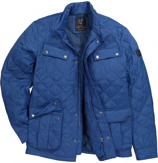 JP1880 Quilted with Multiple Pockets Jacket Dark Blue - Kurtki Męskie Duże Rozmiary - Kurtki Duże rozmiary 2XL-8XL
