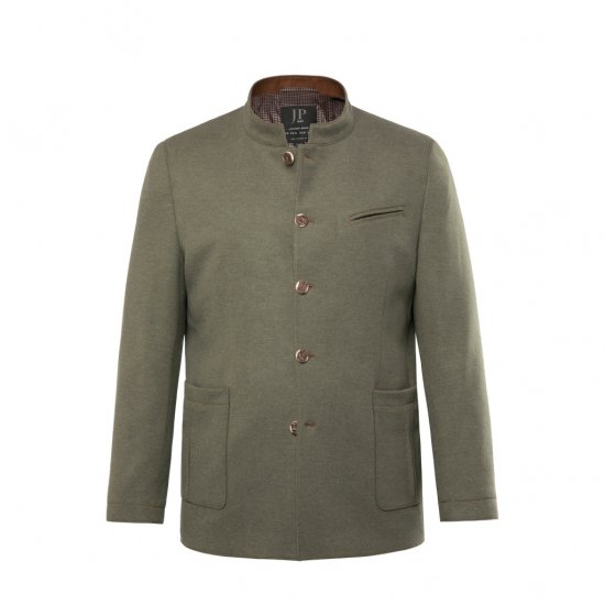 JP1880 Jacket Traditional Flexnamic Green - Kurtki Męskie Duże Rozmiary - Kurtki Duże rozmiary 2XL-8XL