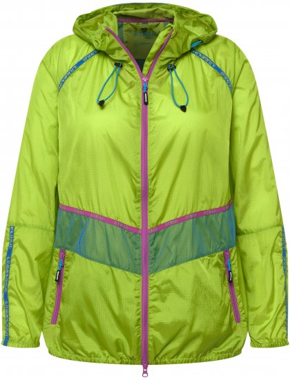 Ulla Popken Neon Rain Jacket Activewear Safety Yellow - Kurtki - 