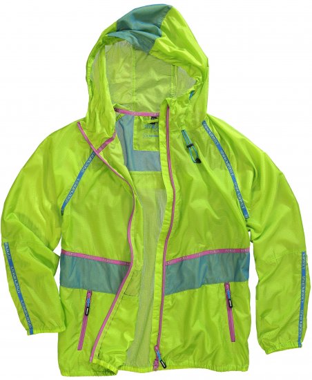 Ulla Popken Neon Rain Jacket Activewear Safety Yellow - Kurtki - 