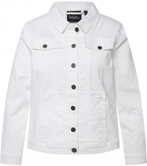 Ulla Popken Denim Jacket White - Kurtki - 