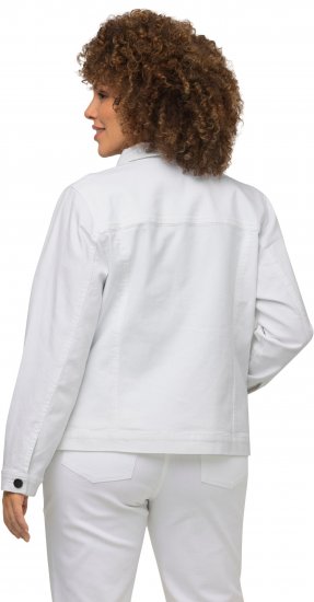 Ulla Popken Denim Jacket White - Kurtki - 