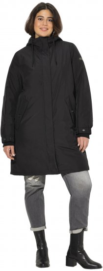 Ulla Popken HYPRAR Triple Function Weatherproof Jacket Black - Kurtki - 