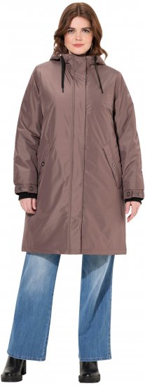 Ulla Popken HYPRAR Triple Function Weatherproof Jacket Taupe - Kurtki - 