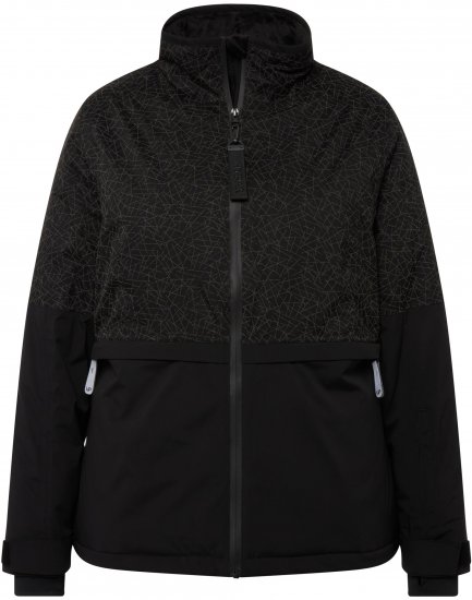 Ulla Popken HYPRAR Waterproof Running Jacket Black - Kurtki - 