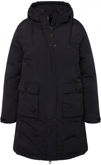 Ulla Popken HYPRAR Triple Function Fully Lined Waterproof Coat Black - Kurtki - 