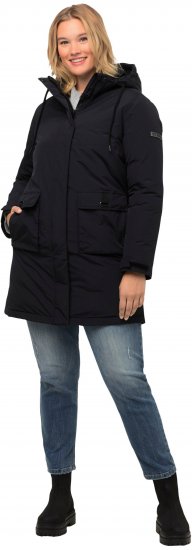 Ulla Popken HYPRAR Triple Function Fully Lined Waterproof Coat Black - Kurtki - 
