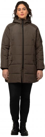 Ulla Popken HYPRAR Water Repellent Fully Lined Jacket Mocha - Kurtki - 