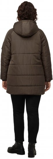 Ulla Popken HYPRAR Water Repellent Fully Lined Jacket Mocha - Kurtki - 