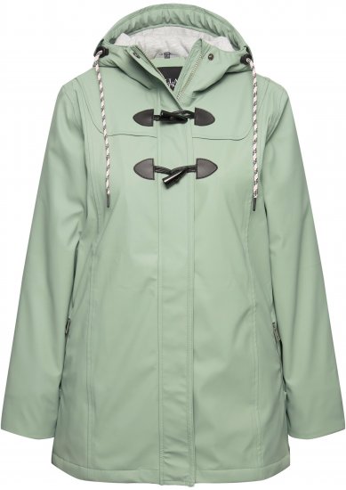 Ulla Popken HYPRAR Rain Jacket Mint Green - Kurtki - 