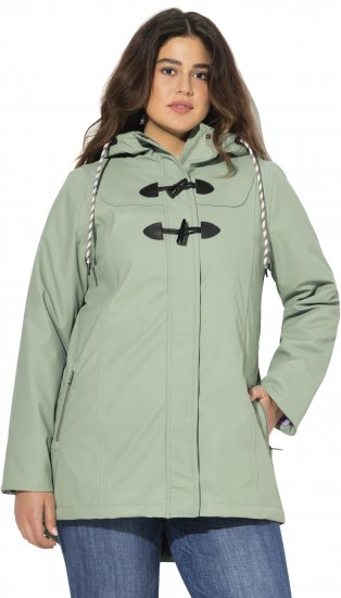 Ulla Popken HYPRAR Rain Jacket Mint Green - Kurtki - 