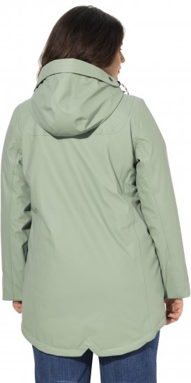 Ulla Popken HYPRAR Rain Jacket Mint Green - Kurtki - 