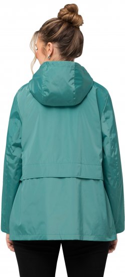 Ulla Popken HYPRAR Water-Repellent Windbreaker Soft Turquoise - Kurtki - 