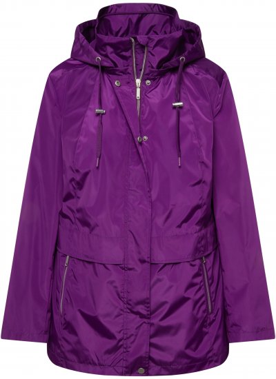 Ulla Popken HYPRAR Water-Repellent Windbreaker Dark Purple - Kurtki - 