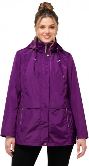 Ulla Popken HYPRAR Water-Repellent Windbreaker Dark Purple - Kurtki - 