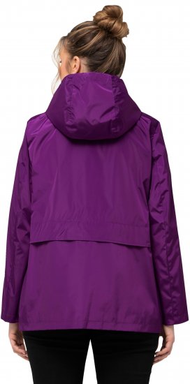 Ulla Popken HYPRAR Water-Repellent Windbreaker Dark Purple - Kurtki - 