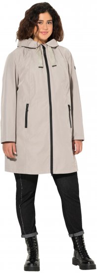 Ulla Popken HYPRAR Waterproof Jacket Medium Grey - Kurtki - 