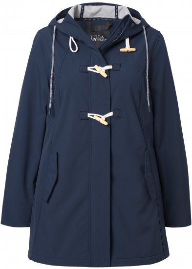 Ulla Popken HYPRAR Water-Repellent Softshell Jacket Navy - Kurtki - 