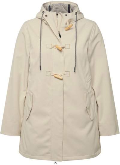 Ulla Popken HYPRAR Water-Repellent Softshell Jacket Vanilla - Kurtki - 