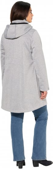 Ulla Popken HYPRAR Melange Softshell Jacket Grey Melange - Kurtki - 