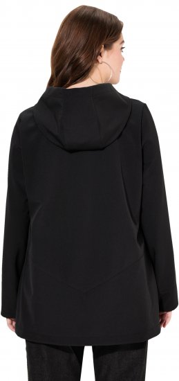 Ulla Popken HYPRAR Water Repellent Softshell Jacket Black - Kurtki - 