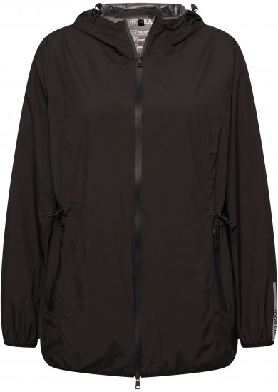 Ulla Popken Lightweight Rain Jacket Black - Kurtki - 