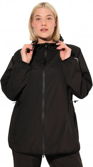 Ulla Popken Lightweight Rain Jacket Black - Kurtki - 