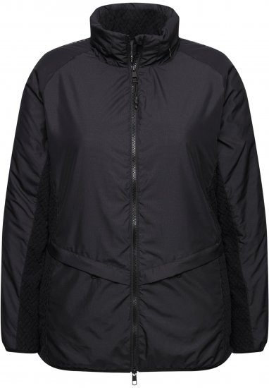 Ulla Popken Lightweight Functional Jacket Black - Kurtki - 