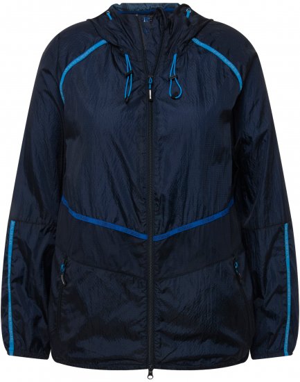Ulla Popken Water Repellent Jacket Navy - Kurtki - 
